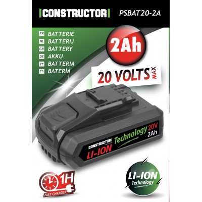 Batterie Lithium max 20V - 2Ah - Constructor