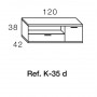 Meuble TV 120 KRONOS 135P