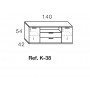 Meuble TV 140 KRONOS 138P