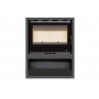 INSERT POÊLE A BOIS AVEC SUPPORT BOX Classic Vision modèle SL-140VBOX porte Battante 13kW Ventilation 2 vitesses