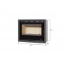 INSERT POÊLE A BOIS AVEC SUPPORT BOX Classic Vision modèle SL-140VBOX porte Battante 13kW Ventilation 2 vitesses