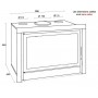 INSERT POÊLE A BOIS AVEC SUPPORT BOX Classic Vision modèle SL-140VBOX porte Battante 13kW Ventilation 2 vitesses