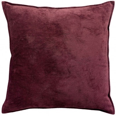 Coussin Velor Prune 45 X 45