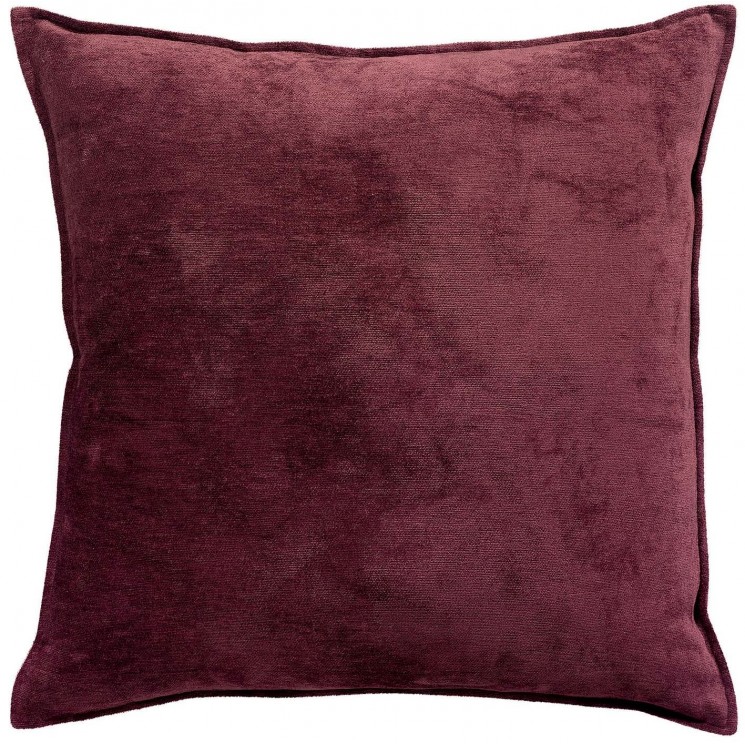 Coussin Velor Prune 45 X 45