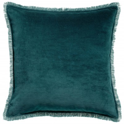 Coussin uni Fara Paon 45 x 45