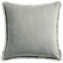 Coussin uni Fara Perle 45 x 45