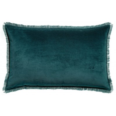 Coussin uni Fara Paon 30 x 50