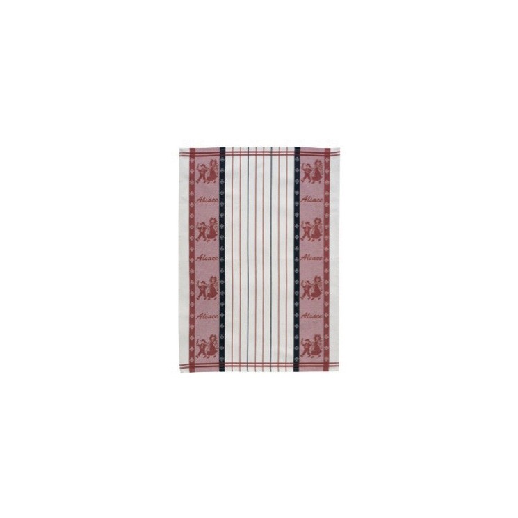 Torchon Jacquard Lisel Rouge 70 x 50