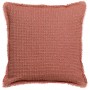 Coussin stonewashed Maia Chambray Rooibos 45 x 45