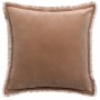 Coussin uni Fara Sésame 45 x 45