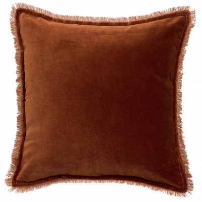 Coussin uni Fara Caramel 45 x 45