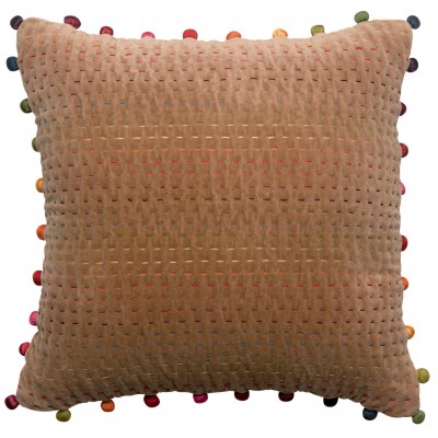 Coussin uni Gastounet Camel 45 x 45