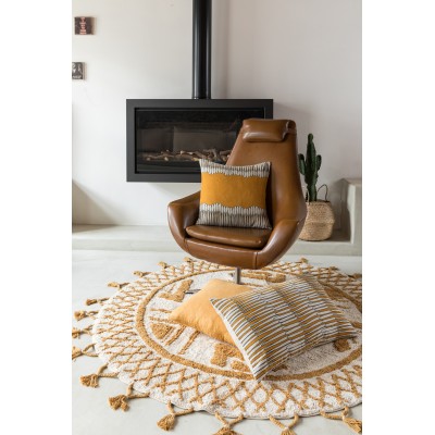 Coussin Zeff Mona Ocre 45 x 45