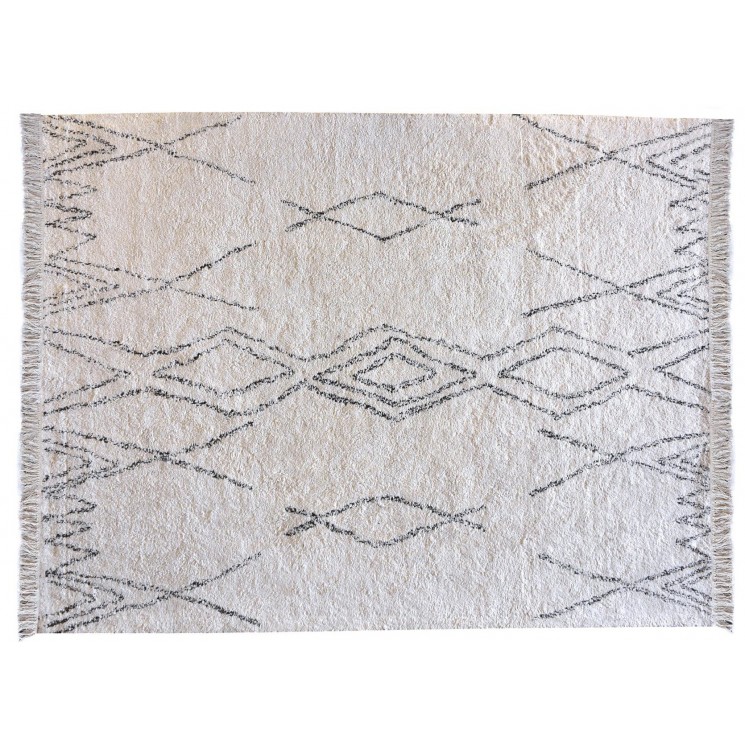 Tapis Crimble Ivoire/charbon 190 x 290