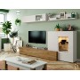 Ensemble meuble TV et table basse. COMPOSITION 653 finition POLAR ET ARTISAN