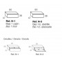 Ensemble meuble TV et table basse. COMPOSITION 653 finition POLAR ET ARTISAN