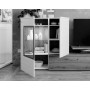 Ensemble meuble TV et table basse. COMPOSITION 662 finition POLAR ET AZABACHE