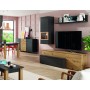 Ensemble meuble TV et buffet. COMPOSITION 664 finition AZABACHE ET ARTISAN