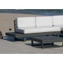 Salon de jardin Sofa MENFIS-99 Finition ANTHRACITE Tissus ALBA ECRU DRALON de 4 à 6 places