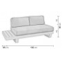 Salon de jardin Sofa MENFIS-99 Finition ANTHRACITE Tissus ALBA ECRU DRALON de 4 à 6 places