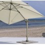 Parasol GABANA-33 Finition MAT CHAMPAGNE Tissus TOILE BEIGE