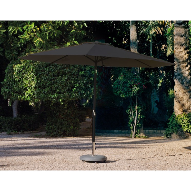 Parasol MARLOU-35 Finition MAT ANTHRACITE Tissus TOILE ANTHRACITE