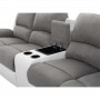 Canapé d'angle droit de relaxation 5 places avec accoudoir porte-gobelet
