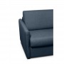 Canapé convertible système couchage express 3 places en tissu - Bleu foncé