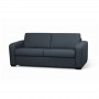 DYLAN - Canapé convertible système couchage express 3 places en tissu - Bleu foncé