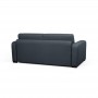 DYLAN - Canapé convertible système couchage express 3 places en tissu - Bleu foncé