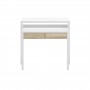 Bureau console extensible 2 tiroirs L100 cm