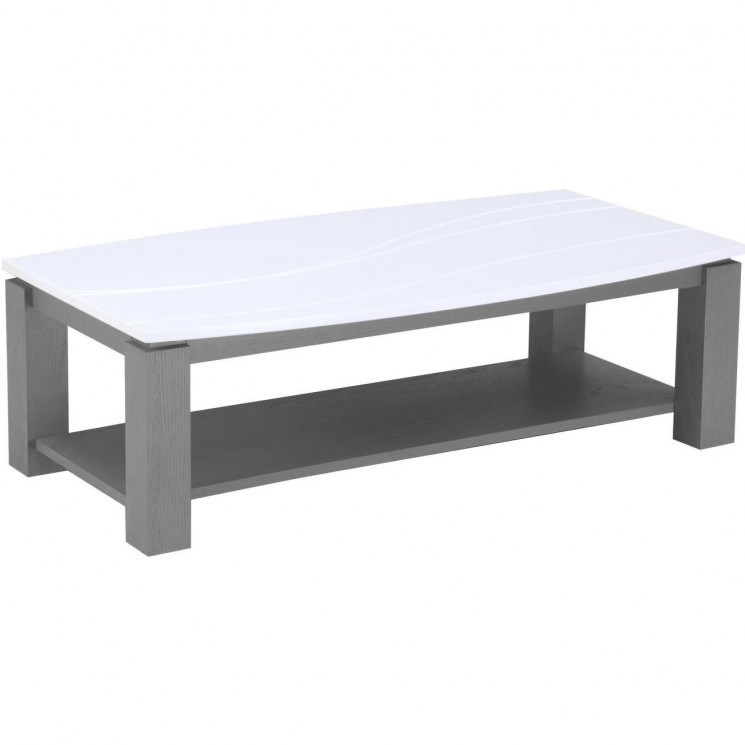 Table basse 10655GR - OCEaNIa Gris et Blanc - Lot de 1