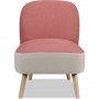 Fauteuil 13448RB - DOPIO Rose - Lot de 1