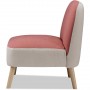 Fauteuil 13448RB - DOPIO Rose - Lot de 1