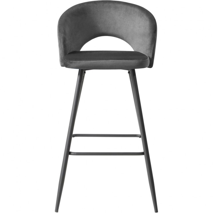 Tabouret de bar 13507Ga - DIaBOLO Gris - Lot de 2