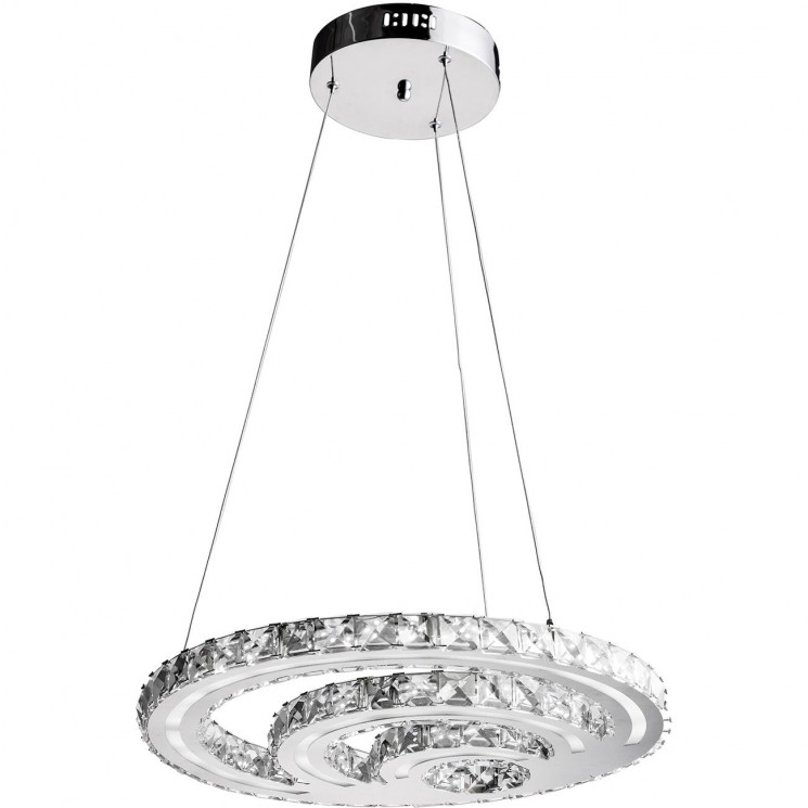 Suspension 26239aL - SUSPENSION LED 35W SERPENTIN DIa 48 X48 X 105 H argent - Lot de 1