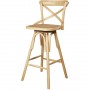 Tabouret de bar 27354Na - ST GERMaIN Beige - Lot de 1