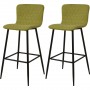 Tabouret de bar 43113VE - VEGAS Vert - Lot de 2