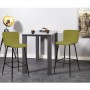 Tabouret de bar 43113VE - VEGAS Vert - Lot de 2