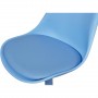 Chaise 40410BU - STEEVY Bleu - Lot de 2