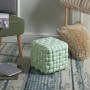 Pouf 13836TU - TINA Bleu - Lot de 1