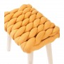 Pouf 13837MT - DONA Jaune - Lot de 1