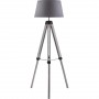 Lampadaire 26515GR - Lampadaire TREPIED E2740W BOIS GRIS aJ TISSU GRIS DIa 65X144 H Gris - Lot de 1