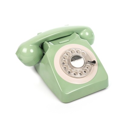 Téléphone vintage à cadran rotatif GPO 746 RETRO Vert