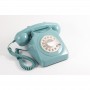 Téléphone vintage à cadran rotatif GPO 746 RETRO Bleu pastel