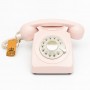 Téléphone vintage à cadran rotatif GPO 746 RETRO Rose