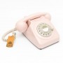 Téléphone vintage à cadran rotatif GPO 746 RETRO Rose