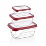 Herzberg HG-L771 : Coffret 3 pièces Extra Deep Bio Saver Rouge