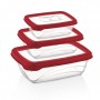 Herzberg HG-L686 : 3 pièces Bio Saver Box Rouge