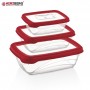 Herzberg HG-L686 : 3 pièces Bio Saver Box Rouge